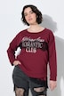 Sweatshirt, Schriftmotiv, Oversized, Rundhals, Langarm