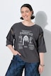 T-Shirt, Spitzeneinsätze, Rundhals, Halbarm