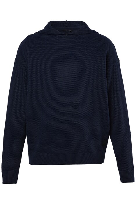 Mikina, hustý pletený materiál, pulovr kapucí, až do velikosti 7XL