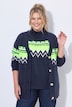 Strickjacke, Norwegermuster, V-Ausschnitt, Langarm