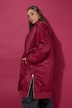 Blousonmantel, O-Shape, Leo-Futter, Seitenschlitze mit Zipper