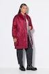 Blousonmantel, O-Shape, Leo-Futter, Seitenschlitze mit Zipper