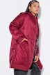 Blousonmantel, O-Shape, Leo-Futter, Seitenschlitze mit Zipper