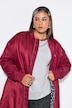 Blousonmantel, O-Shape, Leo-Futter, Seitenschlitze mit Zipper