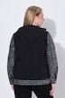 Jacke Jeansoptik mit Pailetten, Black Denim Optik mit Pailletten, Sweat-Rücken