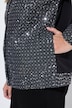 Jacke Jeansoptik mit Pailetten, Black Denim Optik mit Pailletten, Sweat-Rücken