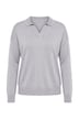Polo-Pullover, Loose Fit, Polokragen mit V-Ausschnitt