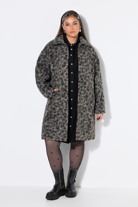 Teddymantel, Loose Shape, Leo, Hemdkragen