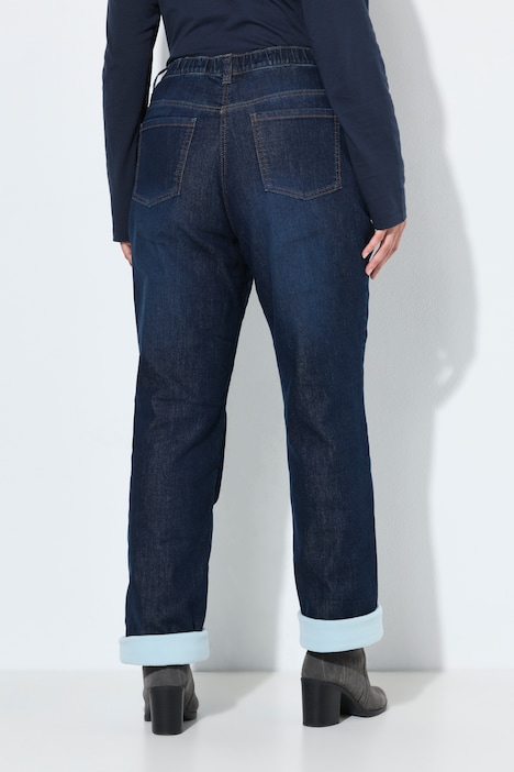 Jean thermique Mandy, jambe large, doublure en polaire
