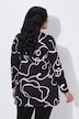 Longshirt, grafischer Druck, A-Linie, Tunika-Ausschnitt, Langarm