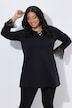 Longshirt, Schnürung, A-Linie, Tunika-Ausschnitt, Langarm