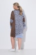 Strickkleid, Loose Fit, Leo-Mustermix, Langarm