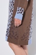 Strickkleid, Loose Fit, Leo-Mustermix, Langarm