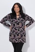 Longshirt, Paisley, A-Linie, Stehkragen, Langarm