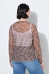 Mesh-skjorte, slim fit, rund hals, lange ermer