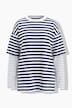 Longsleeve, Oversize Shape, Ringel, Layering-Ärmel