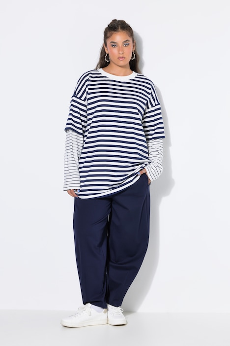 Longsleeve, Oversize Shape, Ringel, Layering-Ärmel