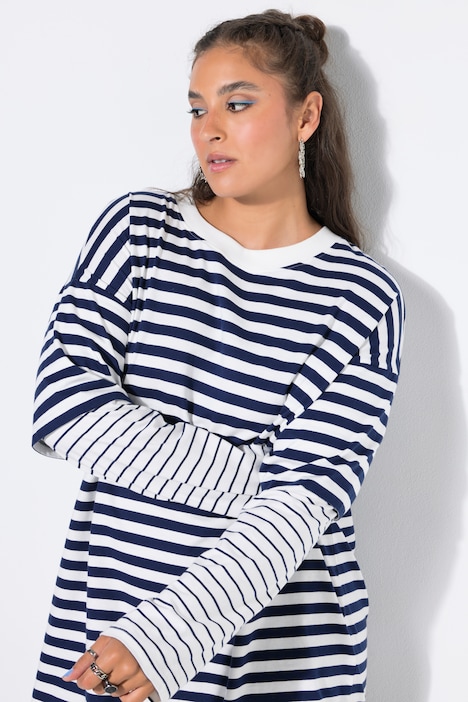 Longsleeve, Oversize Shape, Ringel, Layering-Ärmel
