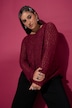 Spitzen-Shirt, Slim Shape, Langarm