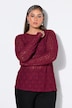 Spitzen-Shirt, Slim Shape, Langarm