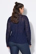 Spitzen-Shirt, Slim Shape, Langarm