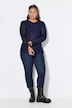 Spitzen-Shirt, Slim Shape, Langarm