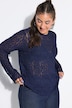 Spitzen-Shirt, Slim Shape, Langarm
