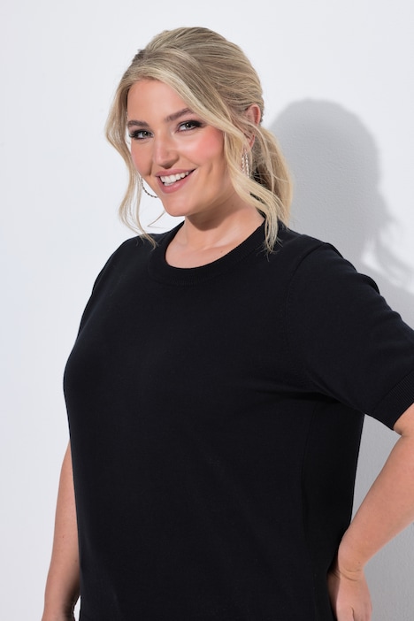 Strick-Shirt, Loose Fit, Halbarm
