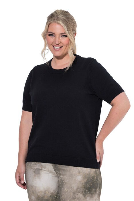 Strick-Shirt, Loose Fit, Halbarm