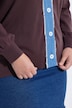 Strickjacke, Straight Fit, Jeans-Kragen und -Knopfleiste