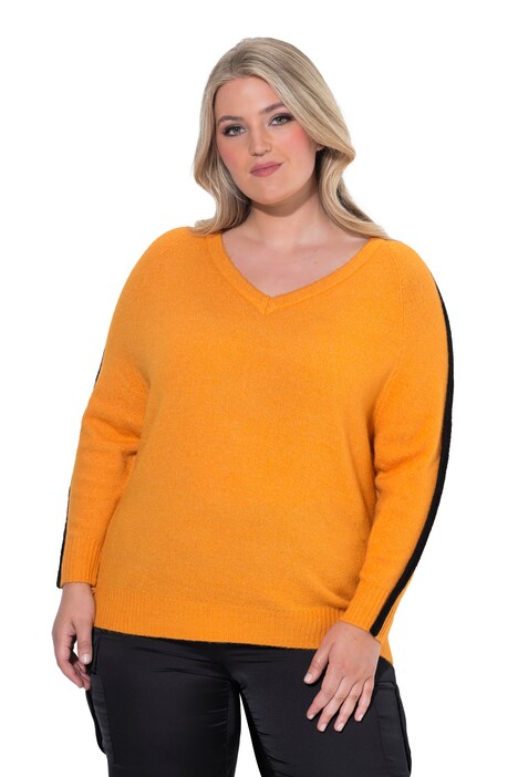 Pullover, bequemer Fit, Raglanärmel, farbiges Piping