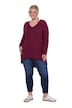 Pullover, A-Linie, leichter Strick, Langarm, Wellensaum