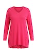 Pullover, A-Linie, leichter Strick, Langarm, Wellensaum