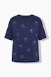 T-shirt, oversized, glitter-strikjes
