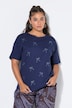 T-shirt, oversized, glitter-strikjes