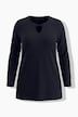 Longshirt, A-lijn, opstaande kraag, lange mouwen