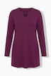 Longshirt, A-lijn, opstaande kraag, lange mouwen