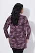 Longshirt, Blüten, A-Linie, Rundhals, Langarm