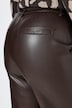 Bermuda Mary, Lederoptik, weites Bein, Bundfalte