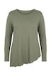 Pullover, A-Linie, leichter Strick, asymmetrischer Wellensaum