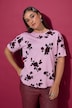 T-Shirt, Oversize Shape, Roses, Halbarm