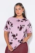 T-Shirt, Oversize Shape, Roses, Halbarm