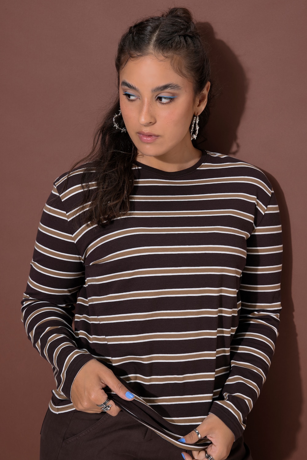 Longsleeve, Regular Shape, Ringeljersey