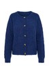 Strickjacke, Noppengarn, Rundhals, Langarm