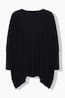 Gebreide poncho, oversized, brede oversized schouders