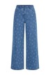 Jeans Mary, Schneeflocken, weites, gerades Bein