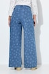 Jeans Mary, Schneeflocken, weites, gerades Bein