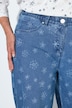 Jeans Mary, Schneeflocken, weites, gerades Bein