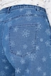 Jeans Mary, Schneeflocken, weites, gerades Bein
