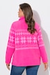Norweger, Teddy-Fleece-Sweatshirt, Stehkragen